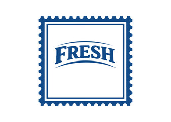 Obraz premium fresh postage stamp vector icon on a white background Vector postage stamp on a white background