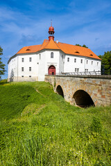 Fototapeta premium castle Vartenberk, Straz pod Ralskem, town, Czech republic