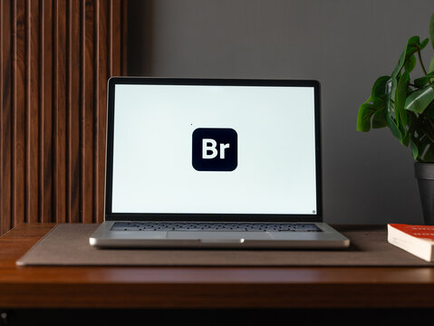 Adobe Bridge logo is displayed on the screen of a laptop, in Bangalore, India, on January 06, 2026