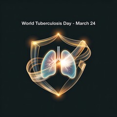 Glowing Lungs for Tuberculosis Day medical health