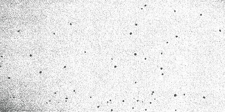 Black dots scattered across a textured grey background with a grainy effect abstract pattern