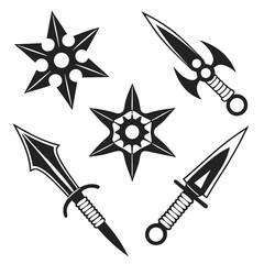 Collection of ninja weapons