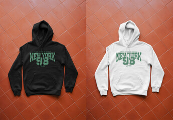 Mockup Of Customized Hoodie On Floor