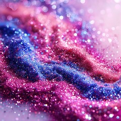 Fototapeta premium Vibrant Glitter Galaxy with Sparkling Lights