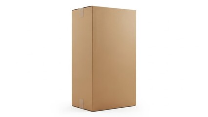 Cardboard box isolated on white background