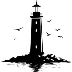 lighthouse on the island