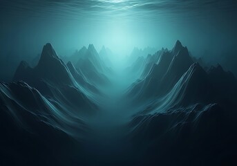 Underwater mountain range