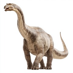 Obraz premium Apatosaurus Brontosaurus Giant Sauropod on White