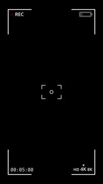 Vertical 4K screen recording overlay for video editing