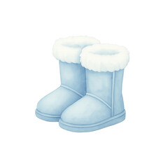 Frosty Winter Watercolor Clipart Bundle