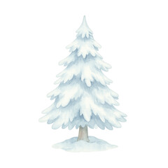 Frosty Winter Watercolor Clipart Bundle