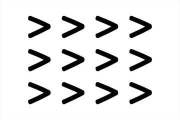 Greater Than Symbol Pattern