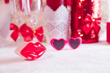 Happy Galentine's Day women's holiday banner