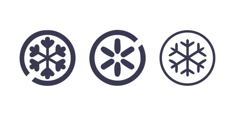 Obraz premium Snowflake icons