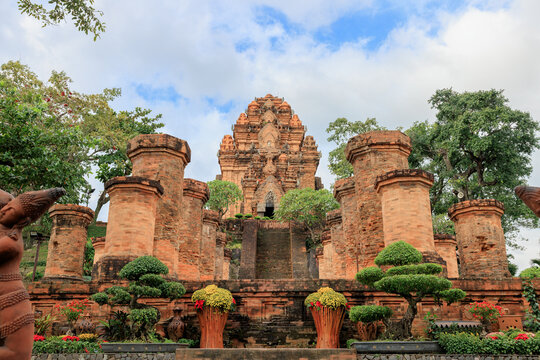 Po Nagar Cham Towers (Thap Ba Ponagar) ancient brick temple complex, Nha Trang, Vietnam