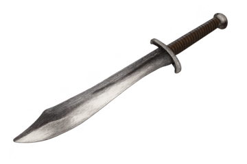 Artwork of a Broad Sword Isolated on a transparent background image.