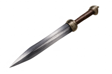 Gladius sword with transparent background for your creative projects.