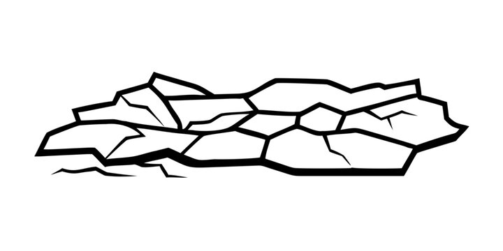Geological map illustration
