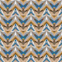 seamless op art creative pattern, ornament, modern abstract background, fashion print, original vector decoration