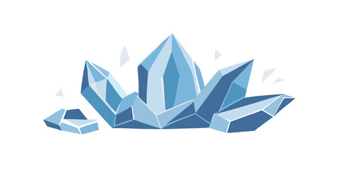 Ice crystals illustration