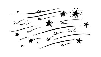 Abstract starry night illustration