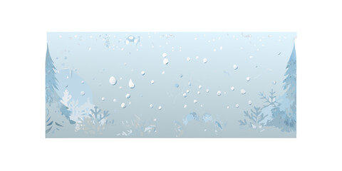 Winter snowflakes illustration