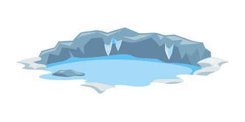Melting glacier