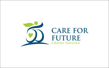 Fototapeta premium Illustration graphic vector of charity donation or community foundation logo design template