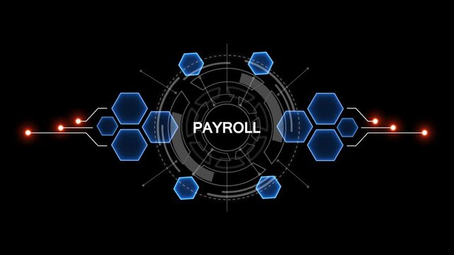 Global network connection concept digital technology payroll business finance security innovation teamwork success data analysis machine learning artificial intelligence. 4k video 