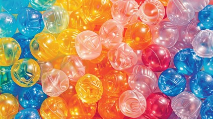 A retroinspired poster with a bold text that says Bubble wrap the ultimate stress reliever featuring colorful bubble wrap patterns in the background