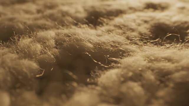 Closeup of textured fabric surface