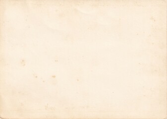 The back of an old photograph. Texture of old yellow paper.