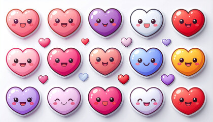 Cute Love Sticker Set