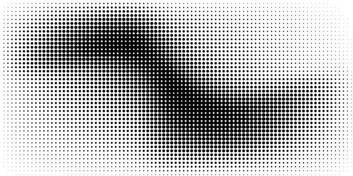 Halftone gradient. Dotted gradient, smooth dots spraying and halftones dot background seamless horizontal geometric pattern vector template set modern circle background modern