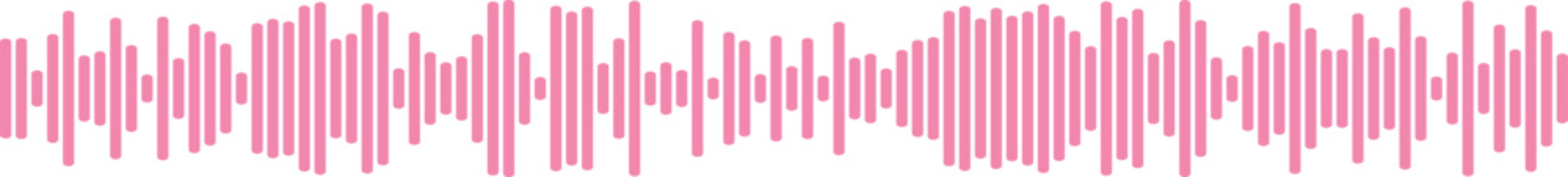 Sequential sound waves displaying frequency patterns
