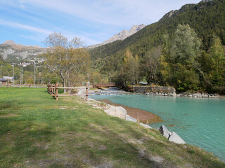 Lake Ma&euml;n (or Lake Ussin), Valtournenche, Aosta Valley, Italy in the autumn.