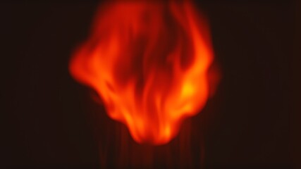 Fototapeta premium Bright orange and yellow flames dancing fire heat