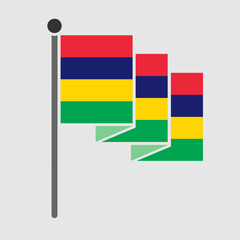 National flag of Mauritius vector design