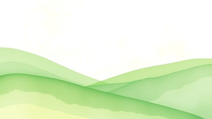 Obraz premium Flowing green hills abstract background nature