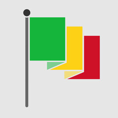 National flag of Mali vector design