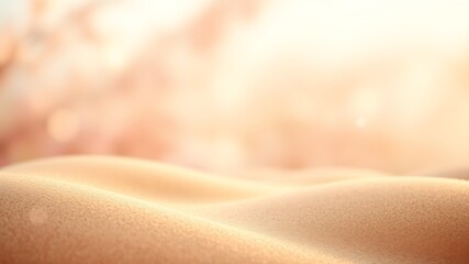 Soft sand dunes with bokeh background texture light