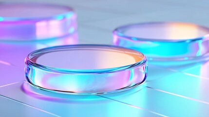 Abstract geometric design featuring 3D elements. 