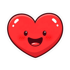 Joyful heart emoji expressing happiness and love