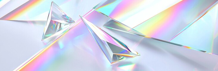 Ethereal Dreamy Aura of a Light Prism Background