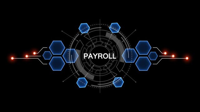 Global network connection concept digital technology payroll business finance security innovation teamwork success data analysis machine learning artificial intelligence. 4k video 
