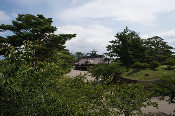 函館の五稜郭から見た箱館奉行所