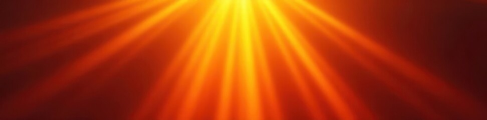 Vibrant orange sunbeam, radiating light streaks , color, nature, fiery