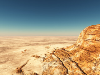 Berg in einer W&uuml;stenlandschaft