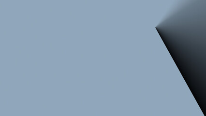 Minimal white black blue gray abstract background with clean copy space. Soft matte surface and smooth gradient shadow fold. Modern design with subtle depth, elegant light falloff spacious layout.
