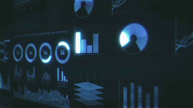 Business Stats Digital Glitch Background
Animation of a glitch technology textured business and market data analysis and reports, with infographics layout, bar stats, charts and diagrams